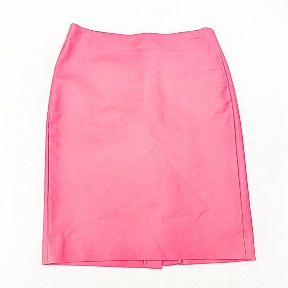 J. Crew No. 2 Pencil Skirt Pink Back Pockets Modest Slit Size 6 - Picture 1 of 5